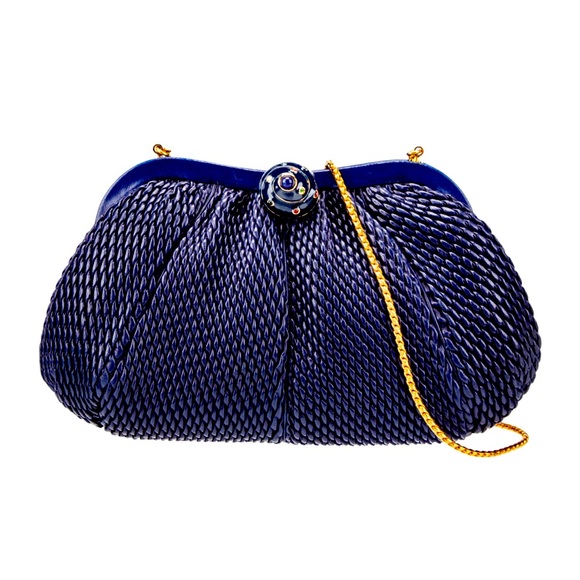 Judith Leiber - Leather Evening bag- 💯 Authentic - Picture 1 of 4